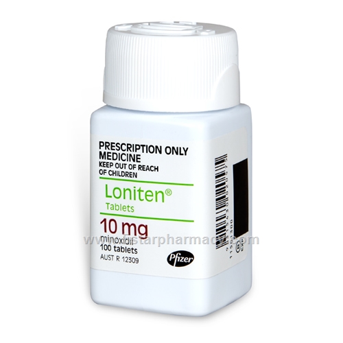 Loniten 10mg (Minoxidil) 100 Tablets/Pack