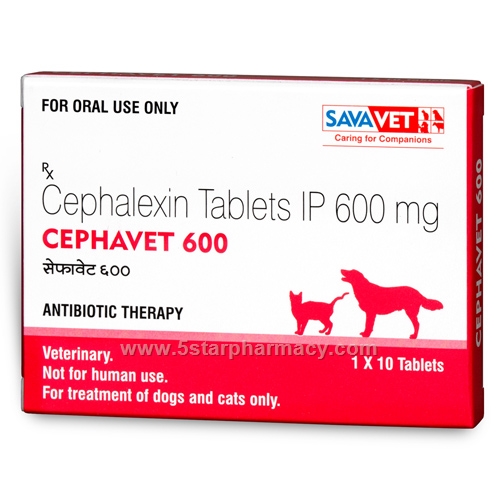 Cephavet (Cephalexin 600mg) 10 Tablets/Pack