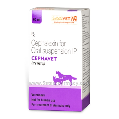 Cephavet (Cephalexin 250mg/5ml) Dry Syrup 60ml