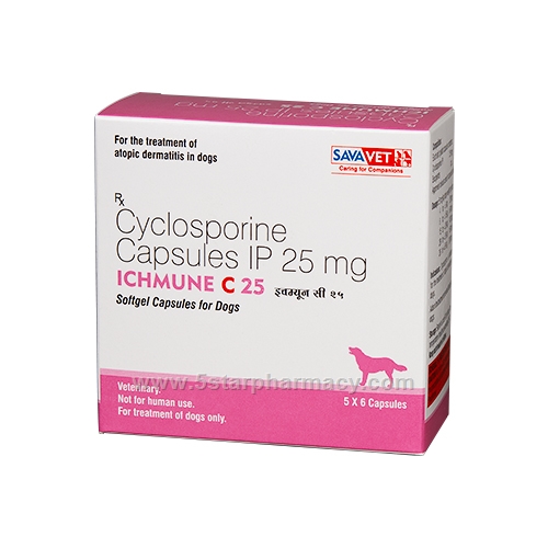 Ichmune C (Cyclosporine 25mg) 30 Capsules/Pack