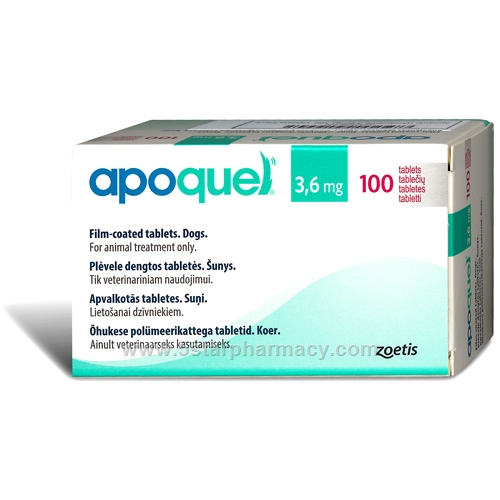 Apoquel (Oclacitinib 3.6mg) 100 Tablets/Pack