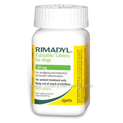Rimadyl Palatable (Carprofen 20mg) 100 Tablets/Pack