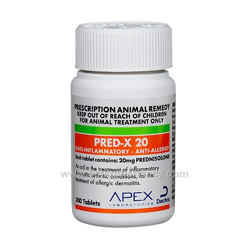 Pred-X 20mg (Prednisolone) 300 Tablets/Pack