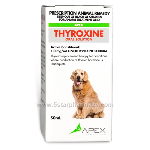 Apex Thyroxine Oral (Thyroxine Sodium 1mg/ml) 50ml