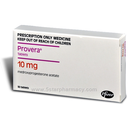 Provera 10mg 30 Tablets/Pack