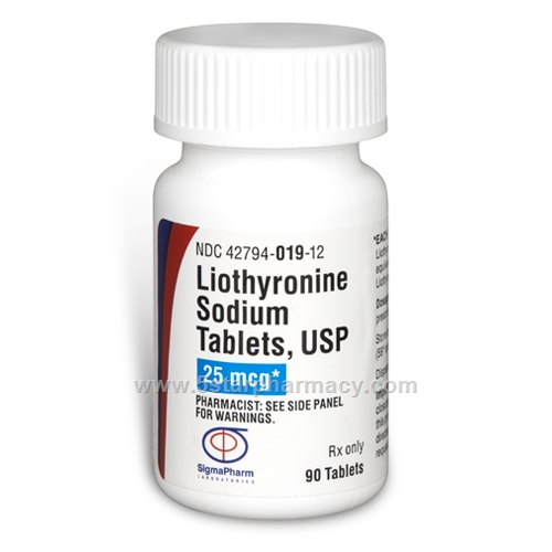 Sigma Liothyronine Tablets 25mcg 90 Tablets/Pack
