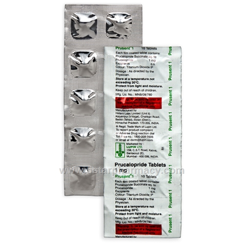 Prusent (Prucalopride 1mg) 10 Tablets/Strip