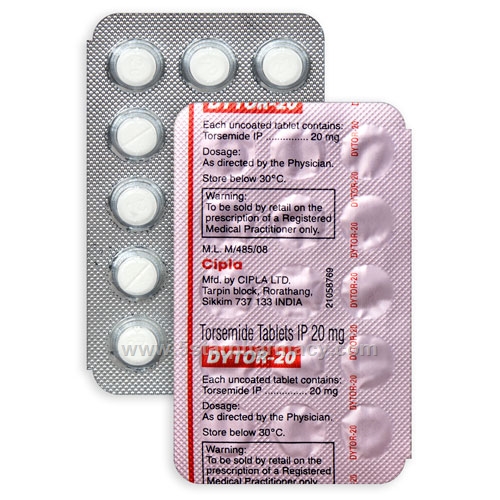 Dytor-20 (Torsemide 20mg) 15 Tablets/Strip