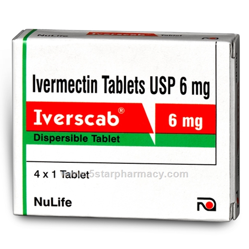 Iverscab (Ivermectin 6mg) 4 Tablets/Strip