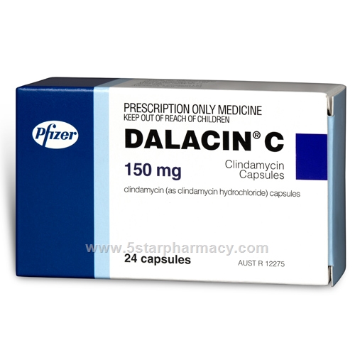 Dalacin C (Clindamycin 150mg) 24 Capsules/Pack
