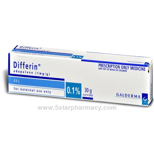 Differin 0.1% Gel 30g Tube