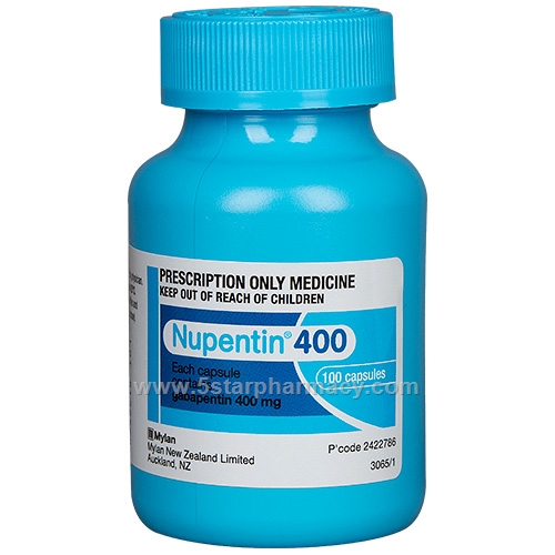 Nupentin 400 (Gabapentin) 100 Capsules/Pack