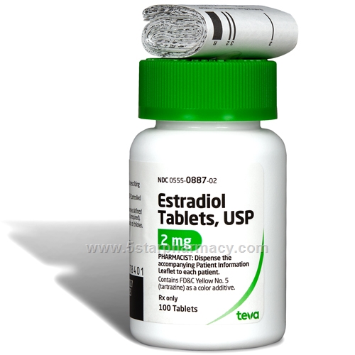 Teva Estradiol (Estradiol 2mg) 100 Tablets/Pack
