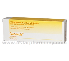Cerazette (Desogestrel 0.075mg) 84 Tablets/Pack