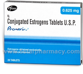 Premarin (Conjugated Estrogens 0.625mg) 28 Tablets/Pack (India)