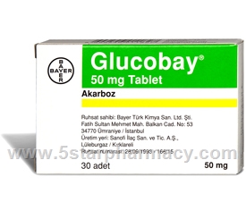 Glucobay (Acarbose 50mg) 30 Tablets/ Pack
